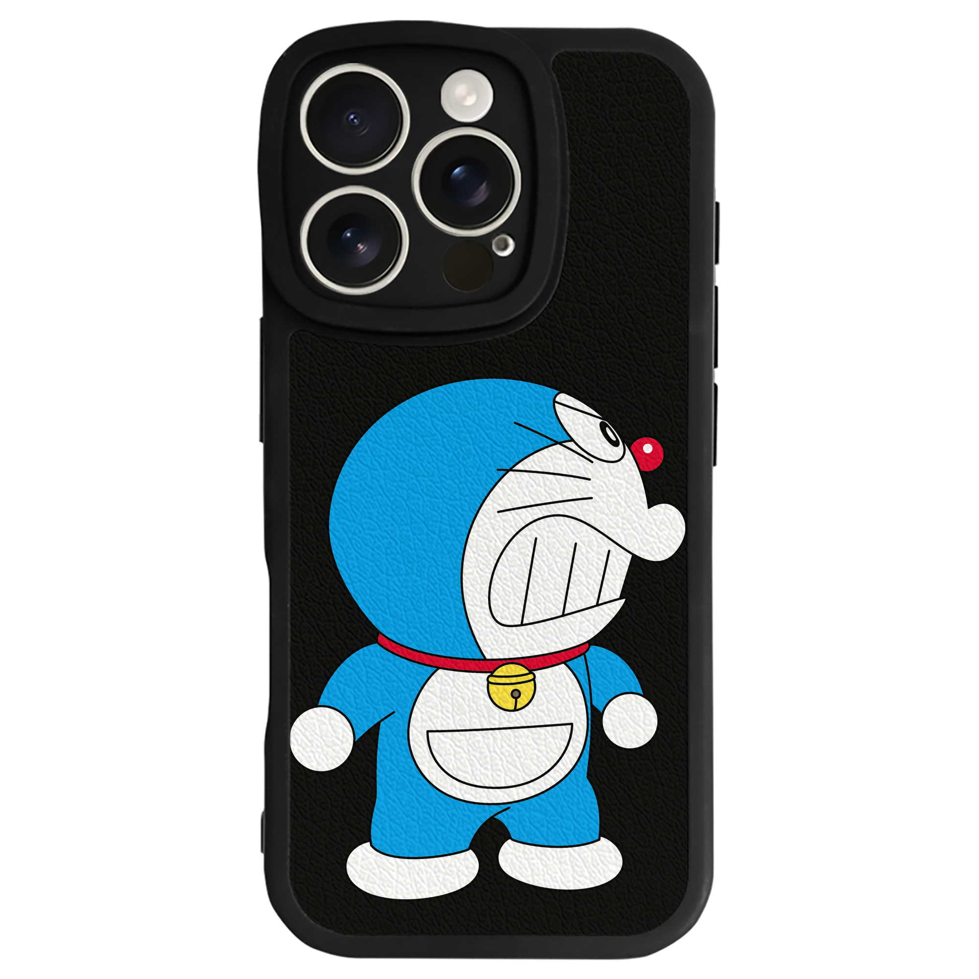 （画像用） ドラえもん Doraemon 【iPhone 16シリーズ対応】シリコンスマホケース（レザー調） 材質：シリコン